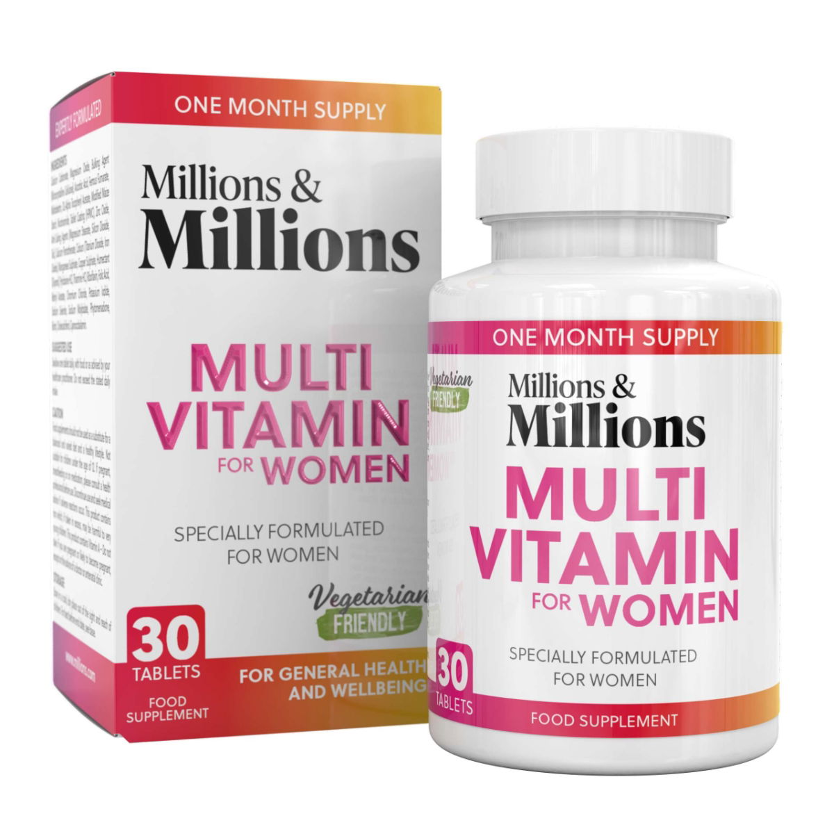 Millions & Millions - Womens Multi Vitamin & Minerals - 30 Tablets