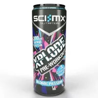 Sci-Mx X-Plode Pre-Workout Cans - Atomic Passion (12 x 330ml)