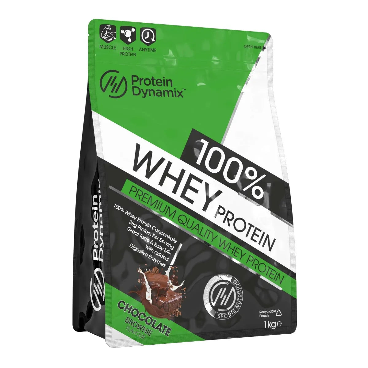 Protein Dynamix 100% Whey Protein - Chocolate Brownie, 1kg