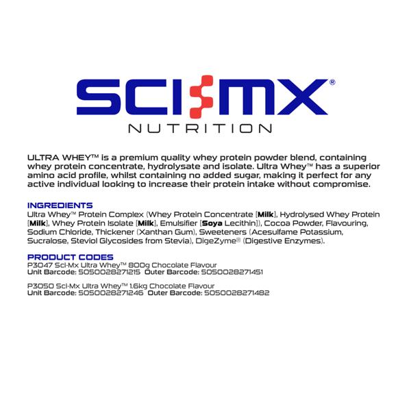 Sci-Mx Ultra Whey - Chocolate - 800g