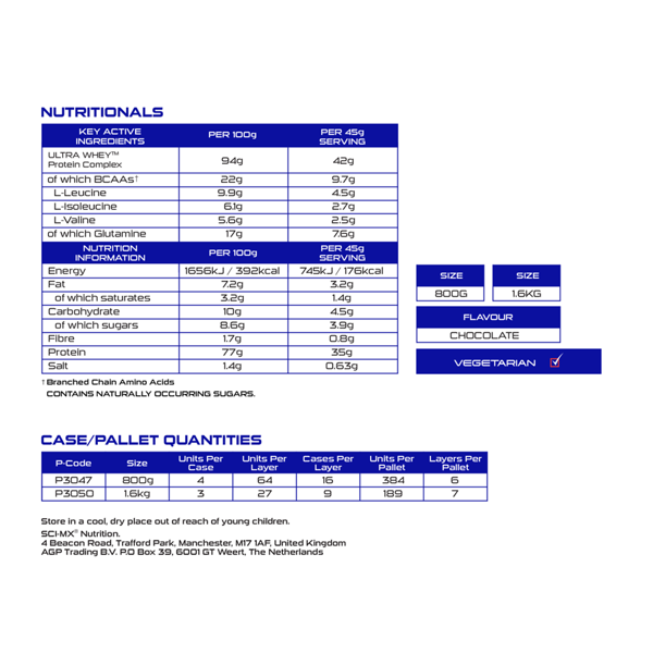 Sci-Mx Ultra Whey - Chocolate - 800g