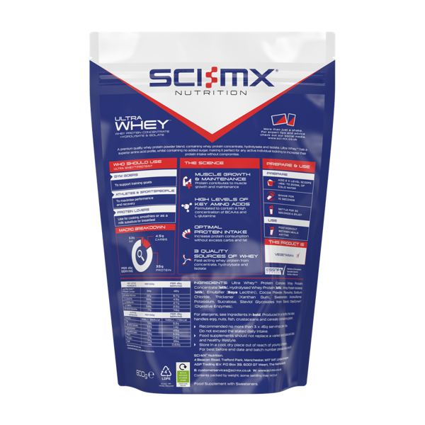 Sci-Mx Ultra Whey - Chocolate - 800g