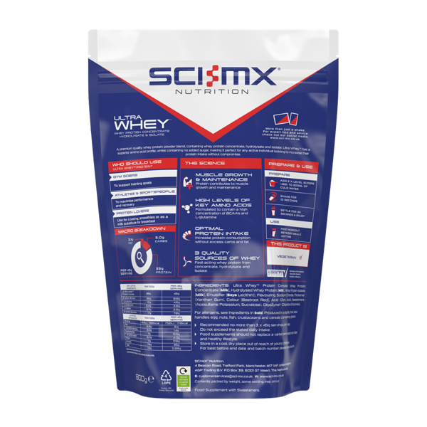 Sci-Mx Ultra Whey - Strawberry - 800g