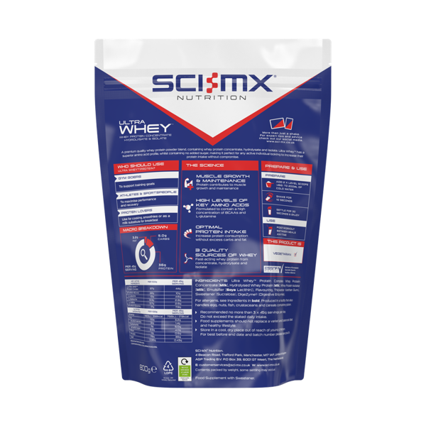 Sci-Mx Ultra Whey - Vanilla - 800g