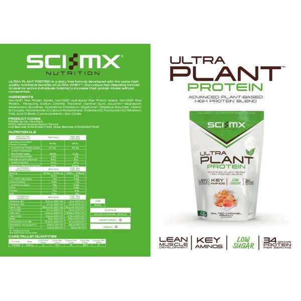 Sci-Mx Ultra Plant - Salted Caramel Peanut - 900g