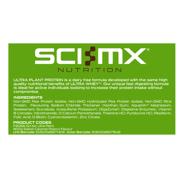 Sci-Mx Ultra Plant - Salted Caramel Peanut - 900g