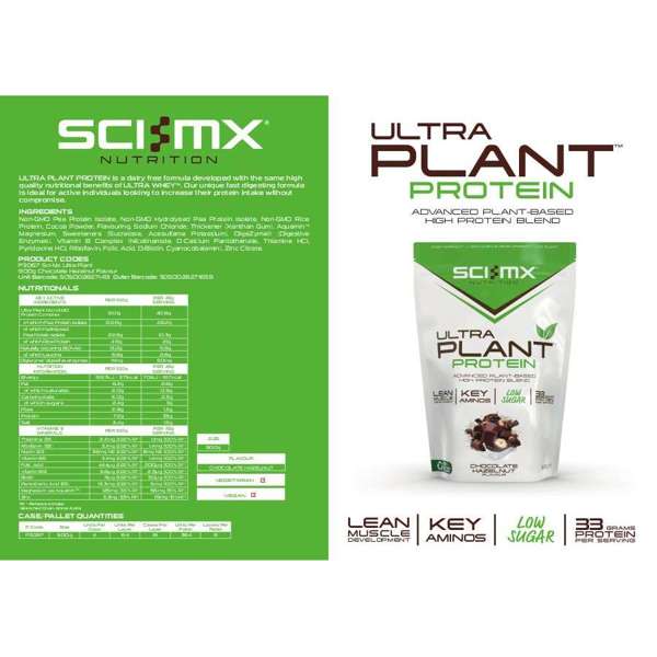 Sci-Mx Ultra Plant - Chocolate Hazelnut - 900g