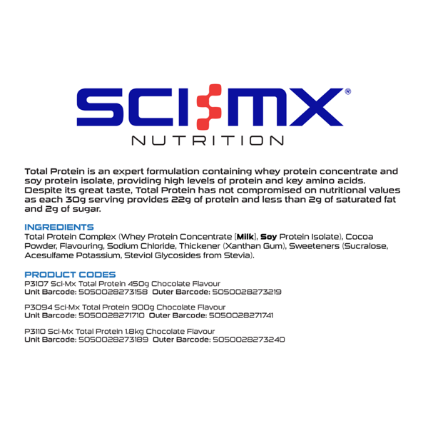 Sci-Mx Total Protein - Chocolate - 900g