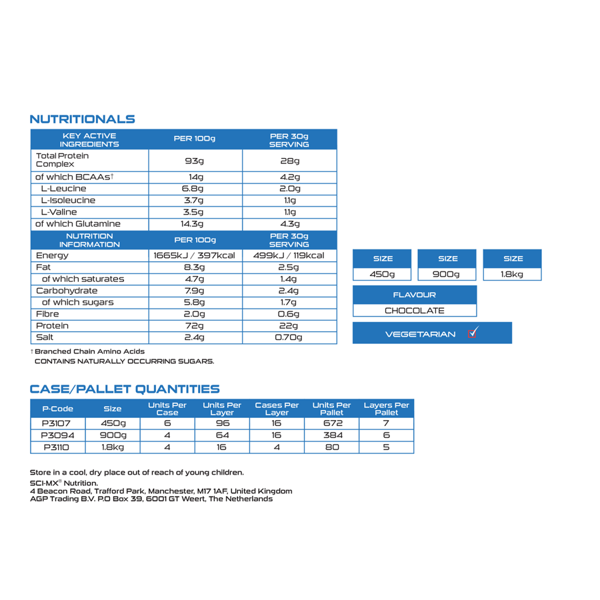 Sci-Mx Total Protein - Chocolate - 450g