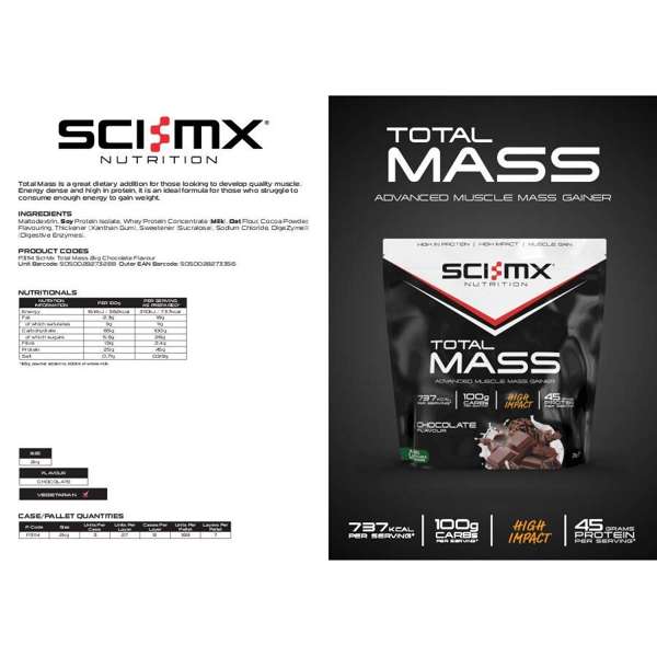 Sci-Mx Total Mass - Chocolate - 2kg