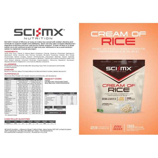 Sci-MX Cream of Rice - 2kg