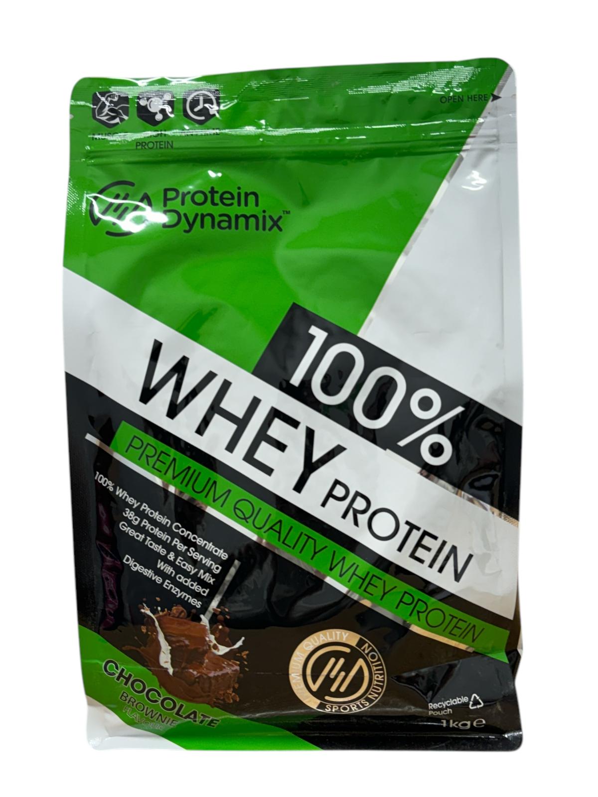 Protein Dynamix 100% Whey Protein - Chocolate Brownie, 1kg